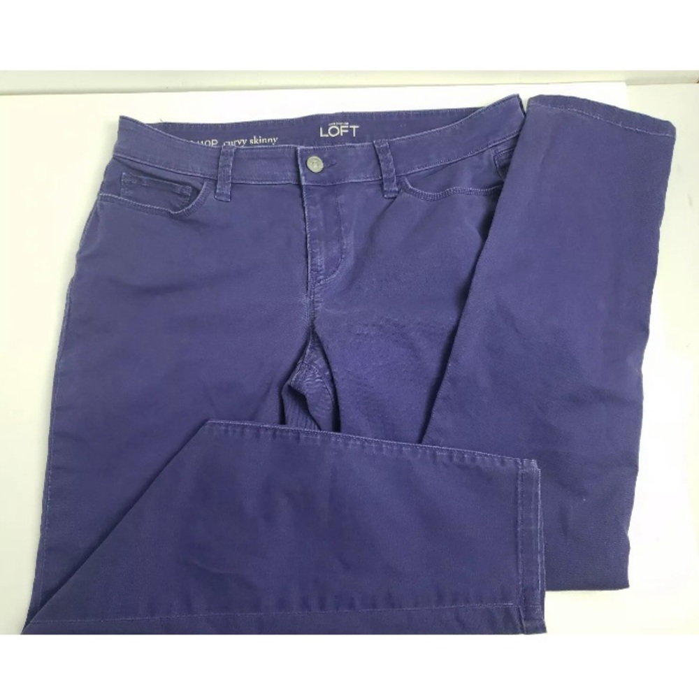 Ann Taylor Loft 30 Petite Purple Skinny Jeans